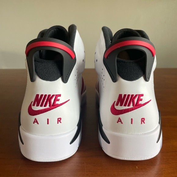 Nike Air Jordan 6 'Carmine' White Red Black CT8529-106 Mens B-GRADE Size 12 - Picture 6 of 8